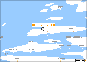 map of Meløyskagen