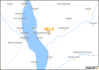 map of Mélo