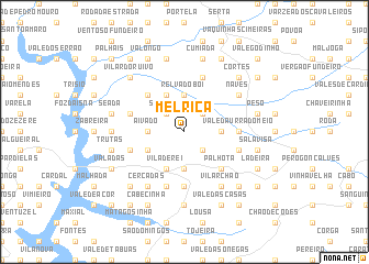 map of Melriça
