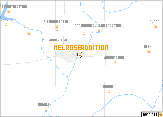map of Melrose Addition