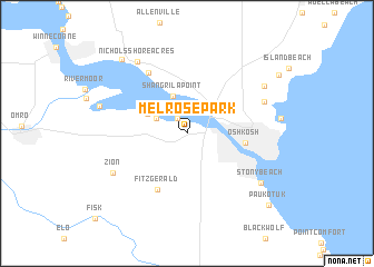 map of Melrose Park