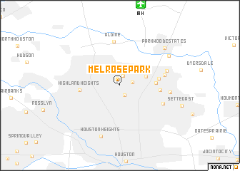 map of Melrose Park