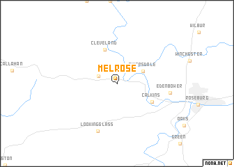 map of Melrose