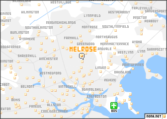 map of Melrose