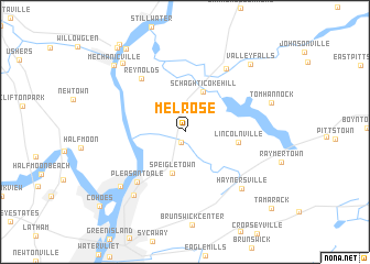 map of Melrose