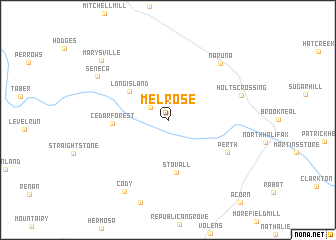 map of Melrose