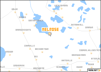 map of Melrose