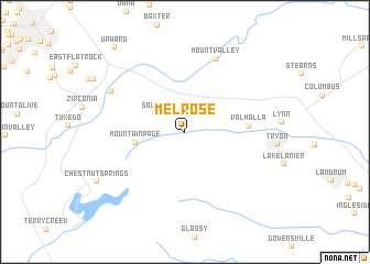 map of Melrose