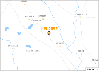 map of Melrose