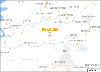 map of Melrose