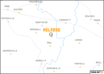 map of Melrose