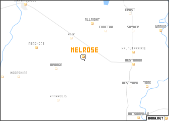 map of Melrose