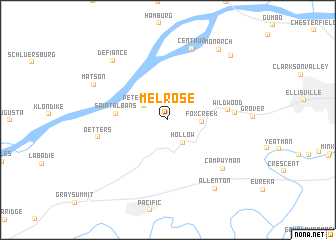 map of Melrose