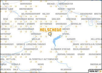 map of Melschede