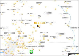 map of Melson
