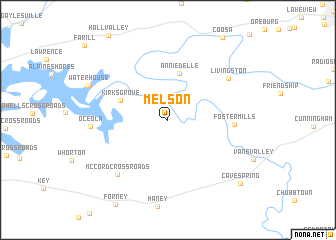 map of Melson