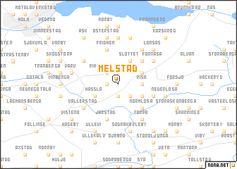 map of Melstad