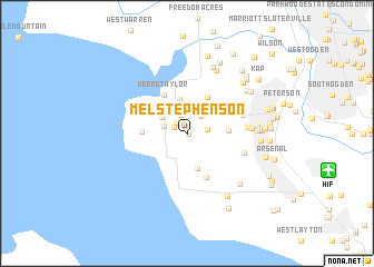 map of Mel Stephenson