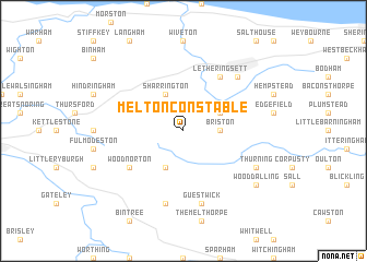 map of Melton Constable