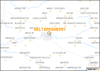 map of Melton Mowbray