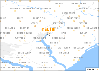 map of Melton