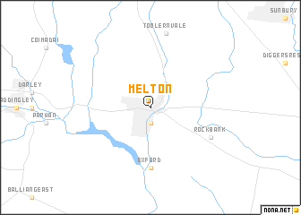 map of Melton