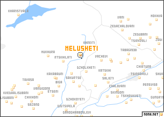 map of Melusheti