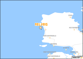 map of Melvaig