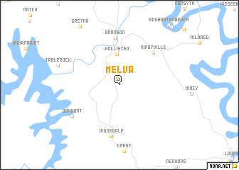 map of Melva