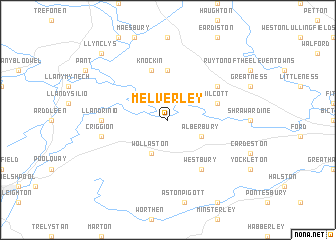 map of Melverley