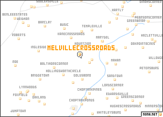 map of Melville Crossroads
