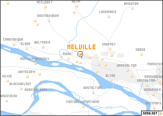 map of Melville