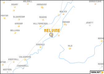 map of Melvine