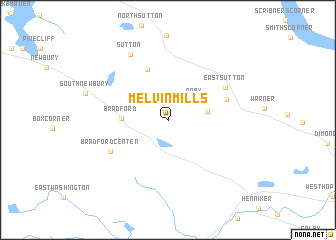 map of Melvin Mills