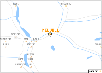 map of Melvoll