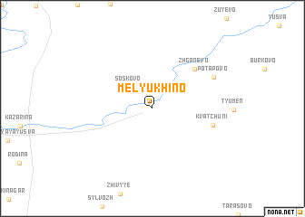 map of Melyukhino