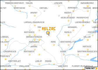 map of Melzac