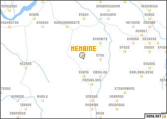 map of Membine
