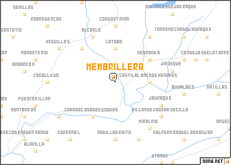 map of Membrillera