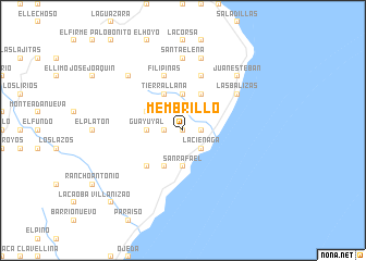 map of Membrillo