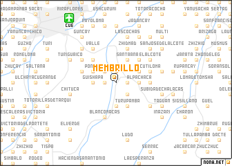 map of Membrillo