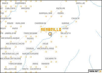 map of Membrillo