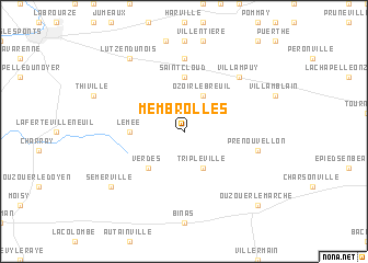 map of Membrolles