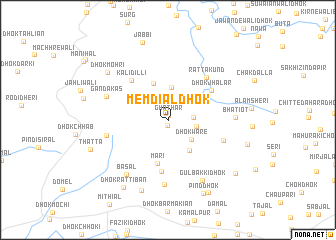 map of Memdiāl Dhok