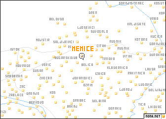 map of Memiće