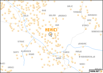 map of Memići