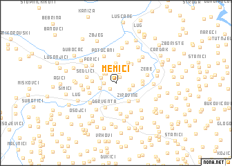 map of Memići