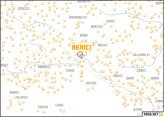 map of Memići