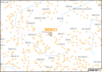 map of Memići