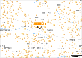 map of Memići